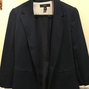 Small Navy Blazer with Pinstripe Lining & Cuffs